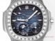 GR Factory Patek Philippe Nautilus Moon Phase Stainless Steel Watch with Square Diamonds (4)_th.jpg